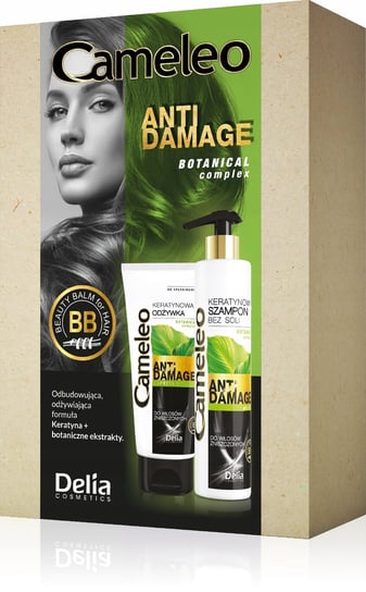 Delia, Zestaw Anti Damage: Szampon 250ml+Odżywka 200ml Delia Cosmetics