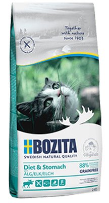 Delikatna karma sucha dla kotów BOZITA Feline Diet & Stomach, 2 kg Bozita