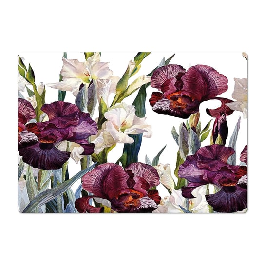 Delikatny wzór dywanik pod fotel Storczyki lilie, ArtprintCave ArtPrintCave