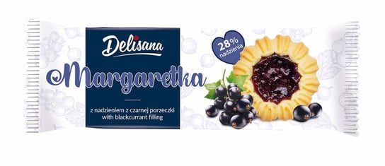 Delisana Margaretka z nadzieniem z czarnej porzeczki 135g Delisana