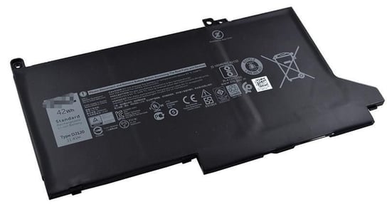 Dell Battery, 42WHR, 3 Cell, Dell