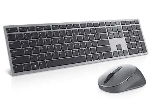 Dell Premier Multi-Device Keyboard and Mouse KM7321W Wireless, Wireless (2.4 GHz), Bluetooth 5.0, Batteries included, US Inter Dell