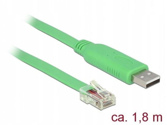 DeLOCK 62960 przejściówka USB 2.0 RS-232 Zielony Delock
