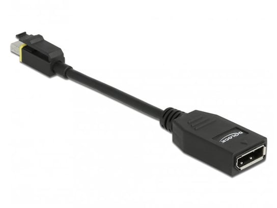 Delock, Adapter Displayport Mini na kablu z zatrzaskiem(m) 1.4->Displayport(f) 8k 60Hz, 15 cm Delock