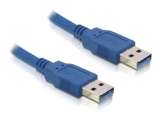 Delock, Kabel USB-A M/M 3.0, niebieski, 1 m Delock