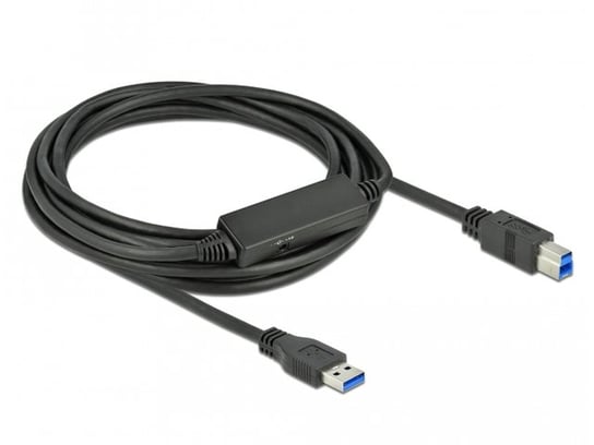 Delock, Kabel USB-A(m)->USB-B(m) 3.1 gen 1 aktywny, czarny, 5m Delock