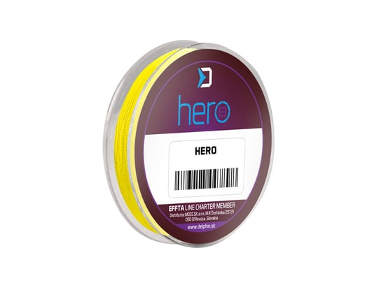 Delphin Hero 8 / Fluo Żółta 0,30Mm 21,4Kg   15M - Op.1 Sztuk Delphin