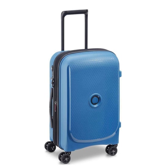 Delsey Belmont+ mała niebieska walizka kabinowa na kółkach 55 cm DELSEY