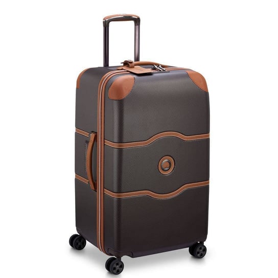 Delsey Chatelet Air 2.0 Duża twarda brązowa walizka na kółkach 73 cm DELSEY