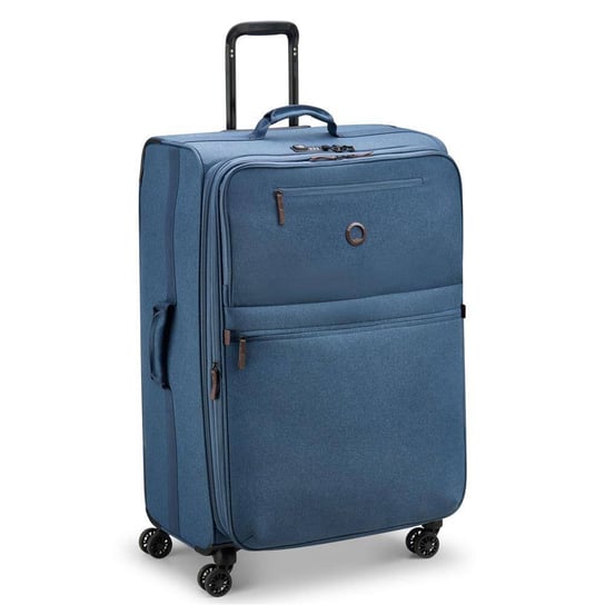 Delsey Maubert 2.0 duża miękka niebieska walizka na kółkach 79 cm DELSEY