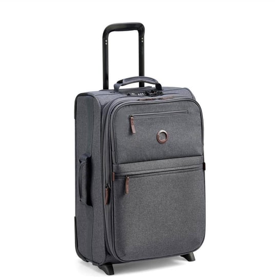 Delsey Maubert 2.0 Mała miękka walizka kabinowa 55 cm antracyt DELSEY