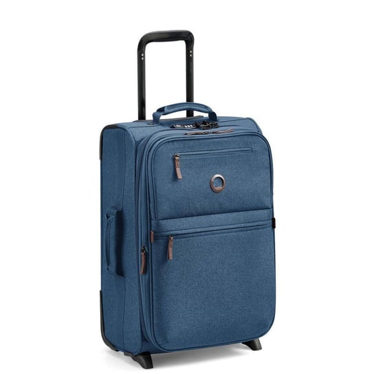 Delsey Maubert 2.0 Mała miękka walizka kabinowa 55 cm niebieska DELSEY