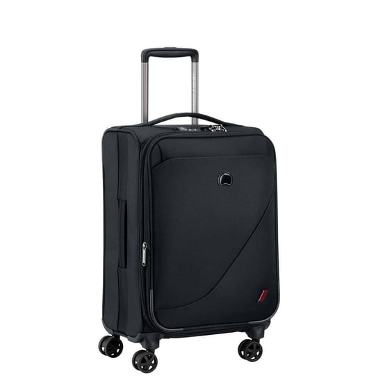 Delsey New Destination mała czarna walizka kabinowa na kółkach 55 cm DELSEY