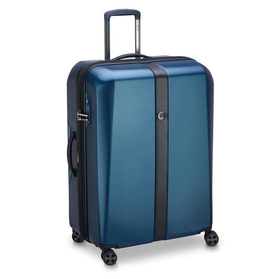 Delsey Promenade Hard duża niebieska walizka na kółkach 76 cm DELSEY