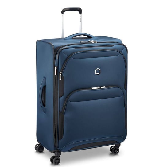 Delsey Sky Max 2.0 duża niebieska walizka na kółkach 79 cm DELSEY