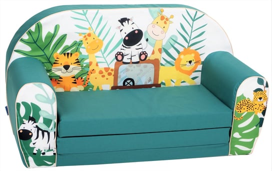Delsit, Rozkładana sofa z pianki dla dziecka, Safari, DT2-22024 Delsit