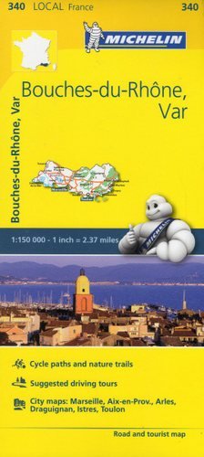 Delta Rodanu, Var. Mapa 1:150 000 Michelin Travel Publications