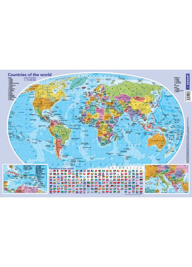 Demart PAP, Podkładka na biurko Mapa Świata Polityczna wersja angielska Demart PAP