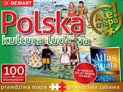 Demart, puzzle, Polska - Kultura ludowa, 100 el. Demart
