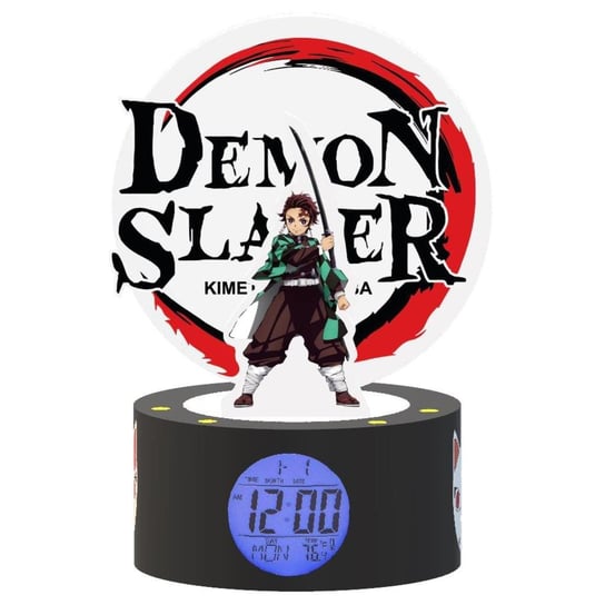demon slayer - tanjiro - budzik led z podświetlanym wyświetlaczem - 20 cm Inna marka
