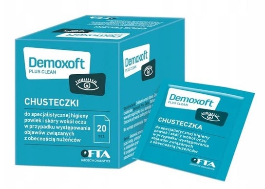 Demoxoft Plus Clean, chusteczki do oczu, 20 sasz. Verco