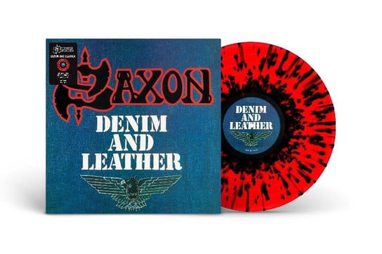 Denim and Leather (czerwono-czarny winyl) Saxon