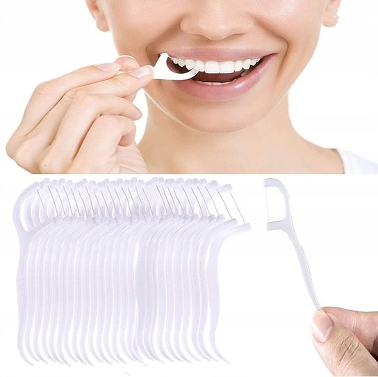 Dental, Nitko Wykałaczki Dentystyczne, Nić do zębów, 480 szt Dental