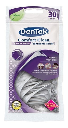 Dentek Comfort clean wykałaczki do zębów z nitką do zębów trzonowych 30szt Dentek