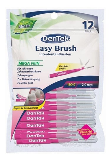 Dentek Easy Brush Szczoteczka do przestrzeni międzyzębowych rozmiar 0 12 szt. Dentek