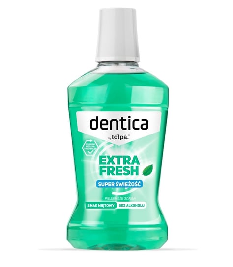 Denticaby tołpa, płukanka do higieny jamy ustnej Extra Fresh Mint, 500 ml Dentica