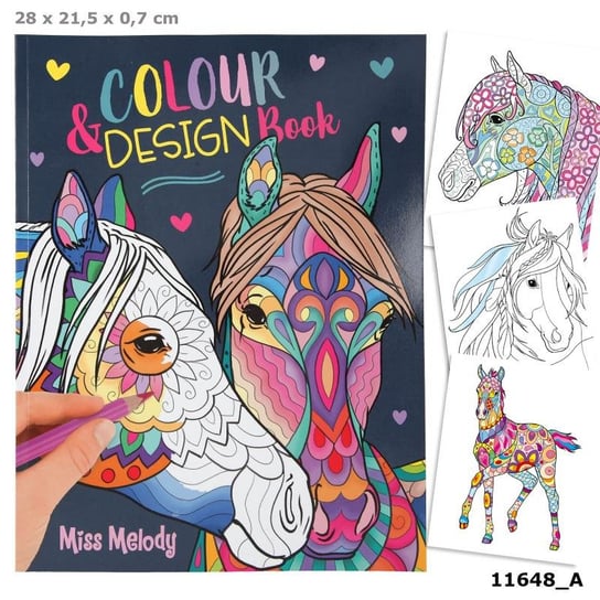 DEPESCHE, Kolorowanka Colour Your Design Miss Melody Styl Mandala 11648A Depesche
