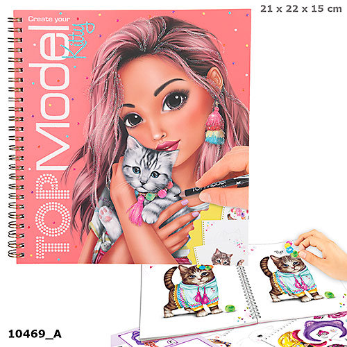 Depesche, zestaw kreatywny Kolorowanka Kitty Top model, 10469a Depesche