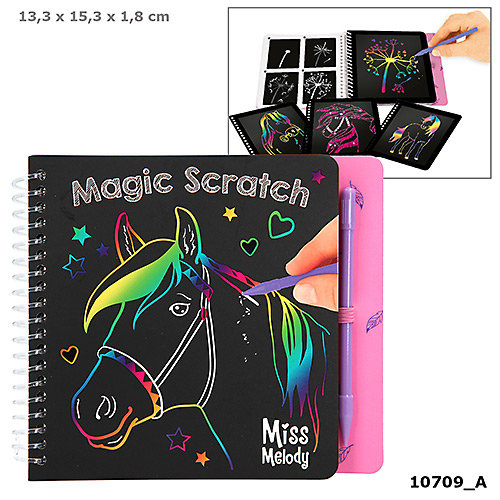 Depesche, zestaw kreatywny Kolorowanka zdrapywanka Magic Scratch Miss Melody 10709a Depesche