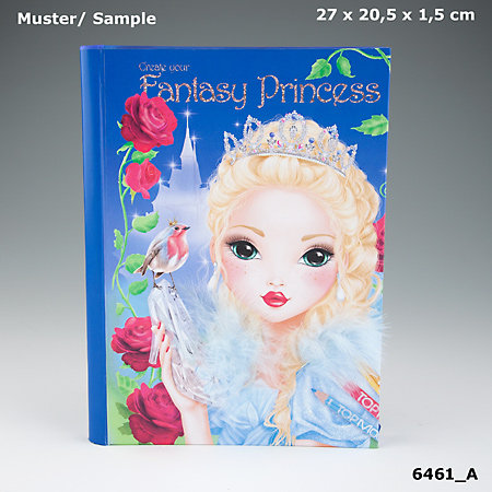 Depesche, zestaw kreatywny z piórkami i naklejkami Fantasy princess, 6461A Depesche