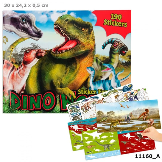 DEPESCHE, Zestaw z naklejkami Dino World, 11160A Depesche