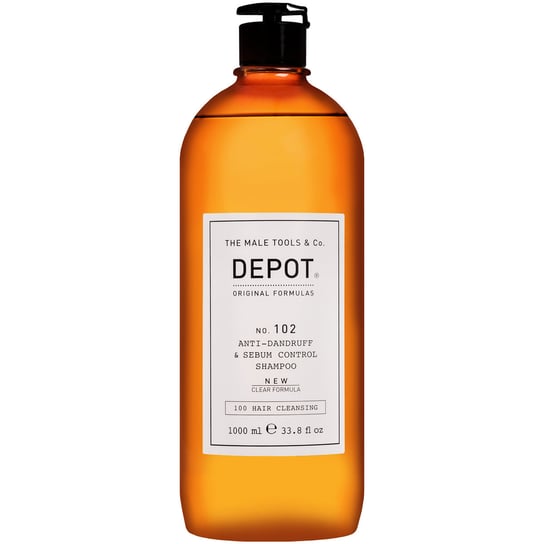 Depot, NO. 102 Anti-Dandruff, Przeciwłupieżowy szampon do włosów dla mężczyzn oczyszczający bez SLS, 1000 ml Depot
