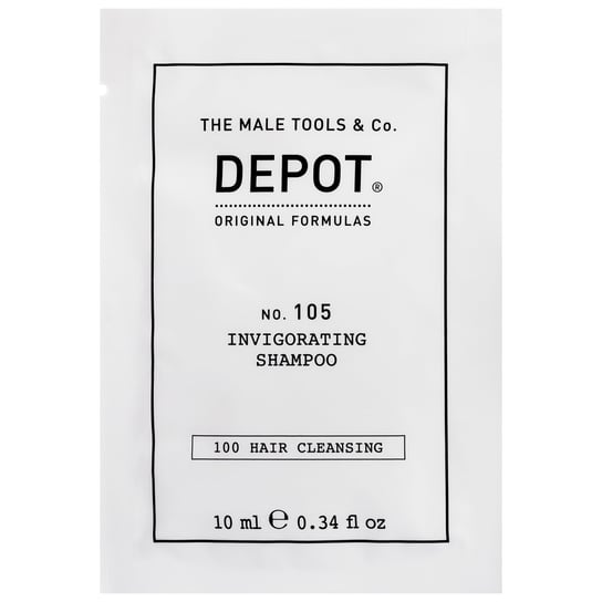 Depot, NO. 105 Invigorating, Szampon przeciw wypadaniu włosów dla mężczyzn, stymuluje, wzmacnia, odżywia, 10 ml Depot