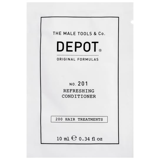 Depot NO. 201 Refreshing Conditioner, odświeżająca odżywka do codziennej pielęgnacji włosów dla mężczyzn, 10ml Depot