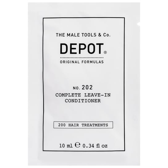 Depot NO. 202 Complete Leave-In Conditioner, lekka odżywka do włosów dla mężczyzn, bez spłukiwania, 10ml Depot