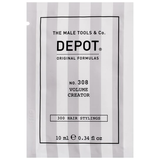 Depot, NO. 308 Volume Creator, Żel na objętość do stylizacji męskich fryzur, 10 ml Depot