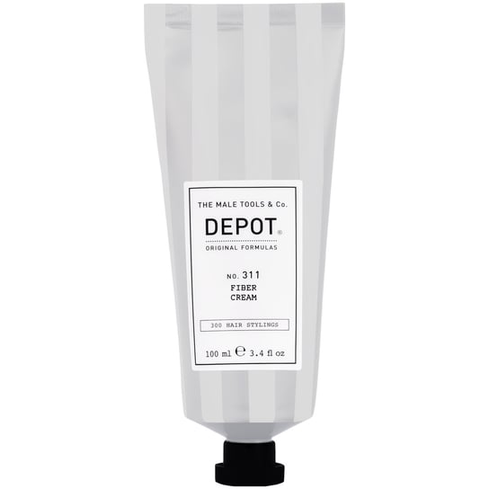 Depot NO.311 Fiber Cream, Krem do stylizacji średnia moc utrwalenia, chroni przed promieniowaniem UV, dodaje blasku, 100ml Depot