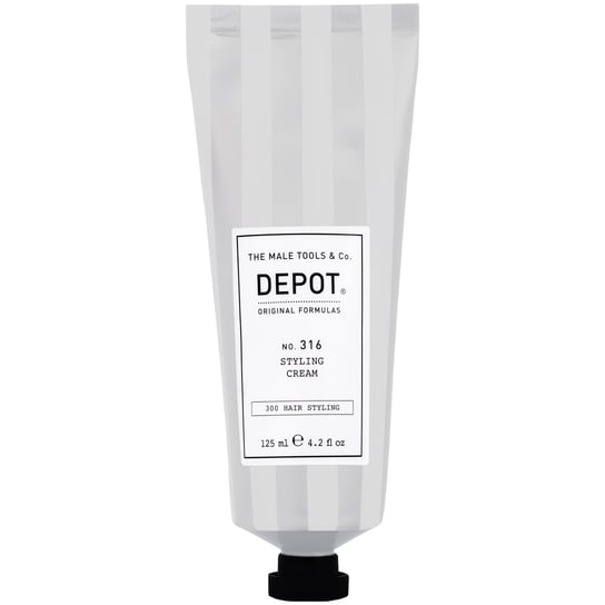 Depot, NO. 316 Styling Cream, Krem do stylizacji każdego rodzaju włosów o średnim poziomie utrwalenia z filtrami UV, 125 ml Depot