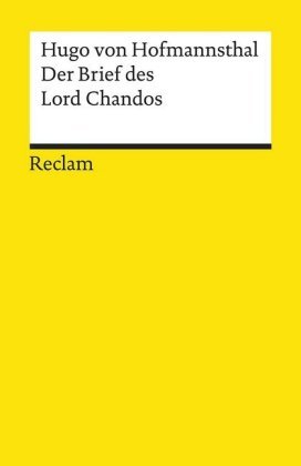 Der Brief des Lord Chandos Reclam, Ditzingen