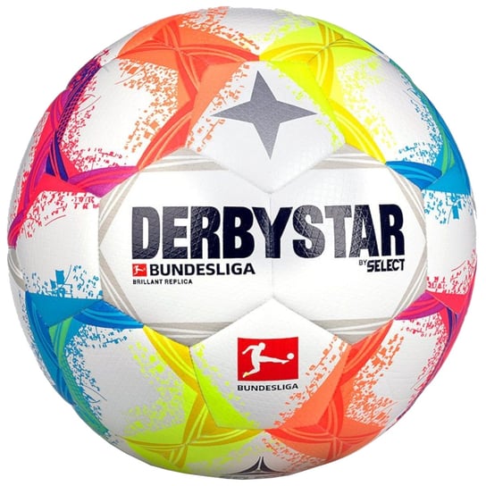 Derbystar Bundesliga Brillant Replica V22 Ball 1343X00022, Unisex, Piłki Do Piłki Nożnej, Wielokolorowe DERBYSTAR
