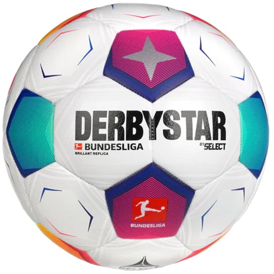 Derbystar Bundesliga Brillant Replica v23 FIFA Basic Ball 162008C, unisex, piłki do piłki nożnej, Białe DERBYSTAR