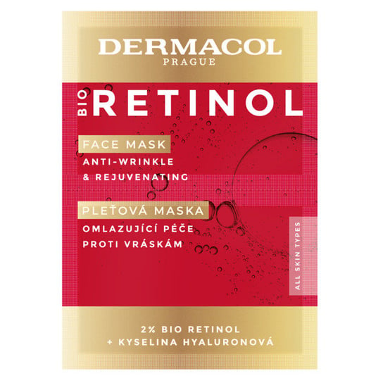 Dermacol, Bio Retinol Face Mask przeciwzmarszczkowa maska do twarzy, 16ml Dermacol