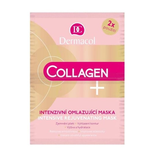 Dermacol, Collagen+, maseczka intensywnie odmładzająca do twarzy Intensive Rejuvenating Mask, 2x8 g Dermacol