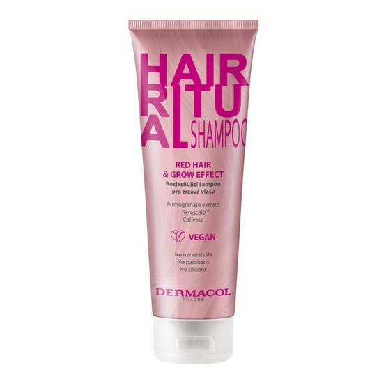 Dermacol, Hair Ritual Shampoo Red Hair & Grow Effect, Szampon do włosów rudych i czerwonych, 250ml Dermacol
