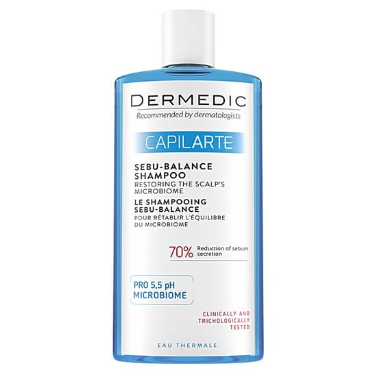 Dermedic Capilarte, Sebu-Balance, szampon przywracający równowagę mikrobiomu skóry, 300 ml Dermedic