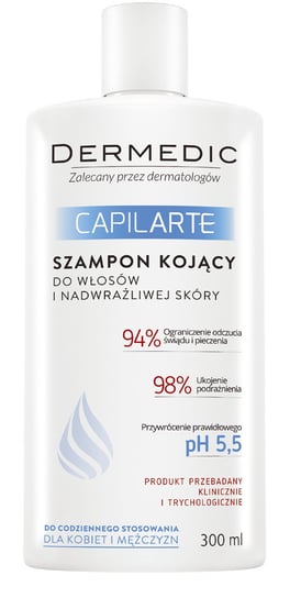 Dermedic, Caplilarte, szampon kojący do włosów i nadwrażliwej skóry, 300 ml Dermedic